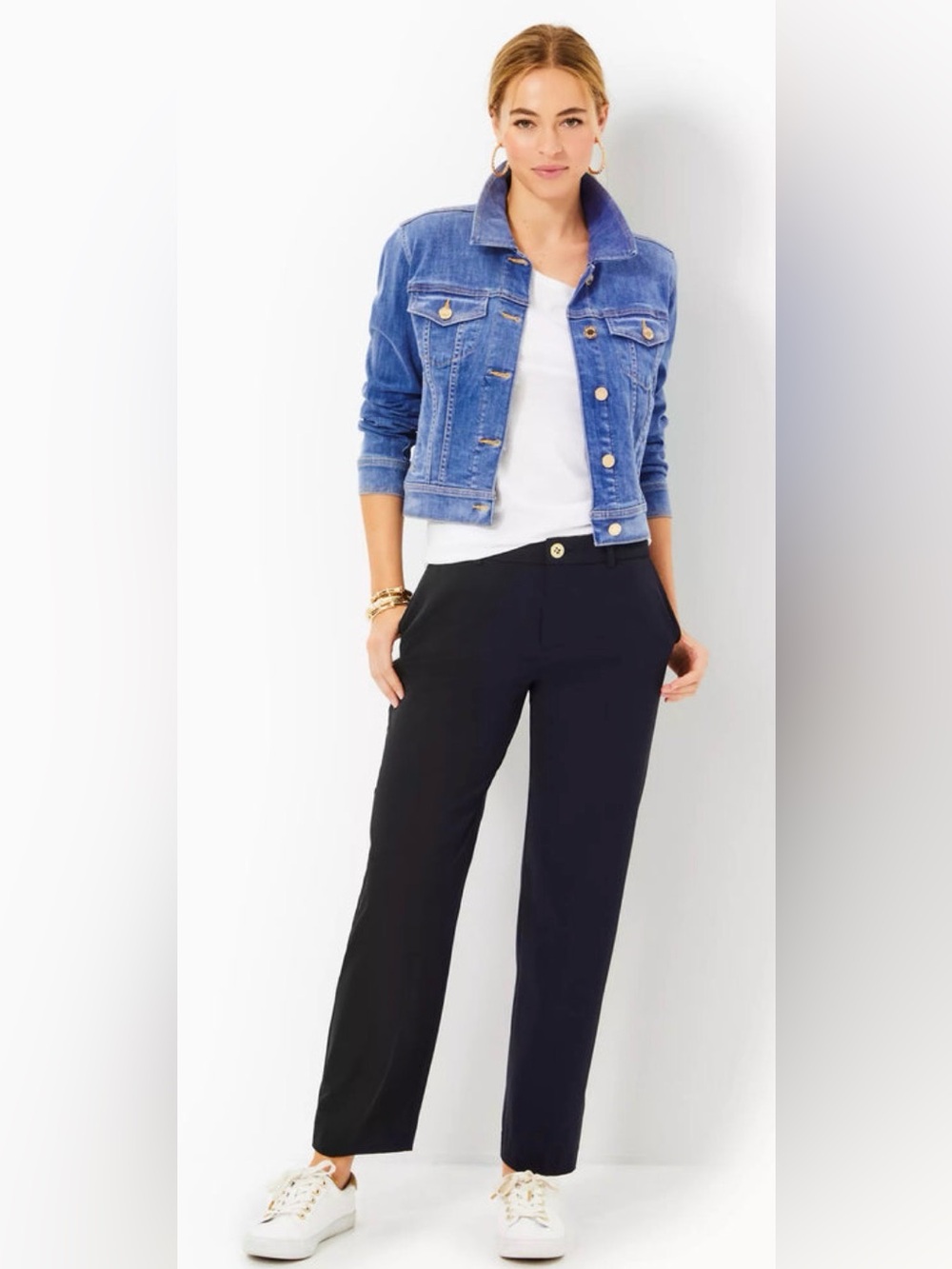 Lilly Pulitzer UPF 50+ Black Travel Trouser Pants Size 2